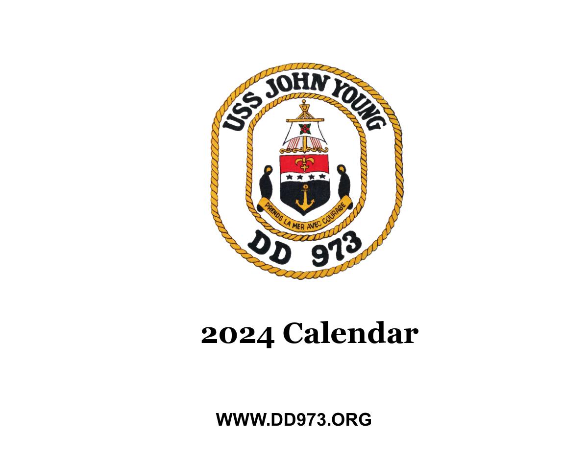 USS JOHN YOUNG DD-973 Calendar