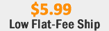 $5 flat fee shipping