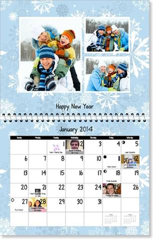 seasonal photo calendars