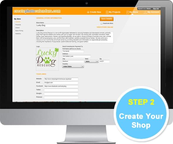 create your shop