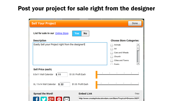 post your project for sale in designer