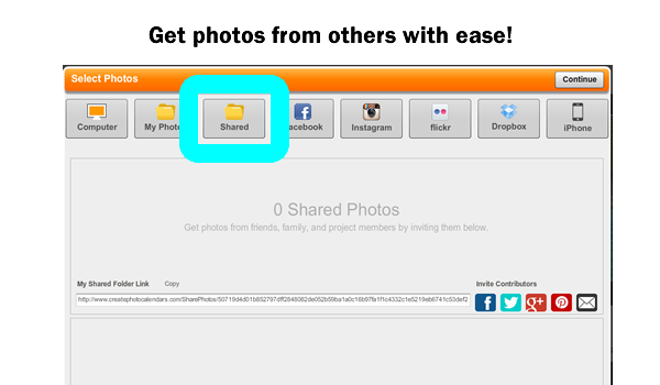 get photos from others with ease