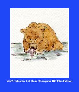 2022 CD Case Calendar Fat Bear Champion Otis