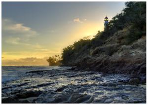 Sunset by Diamond Head Lighthouse