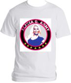 Alicia G Army White T-Shirt