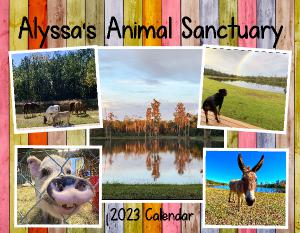 Alyssa's Animal Sanctuary 2023 Calendar