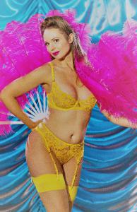 Burlesque Pinup with Feathers