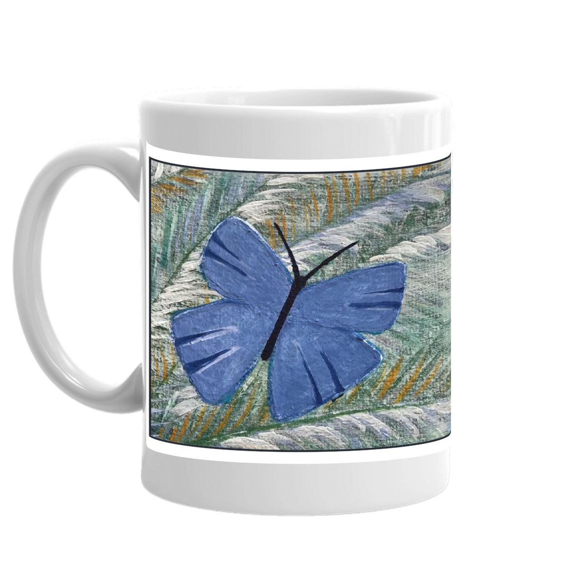 Blue Butterfly Coffee Mug