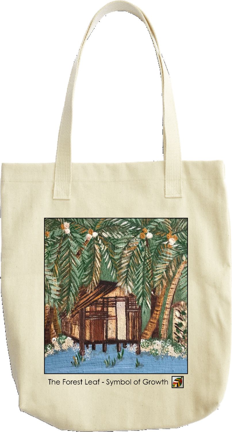 Amazon Rainforest River House Tote Bag