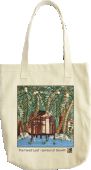 Amazon Rainforest River House Tote Bag