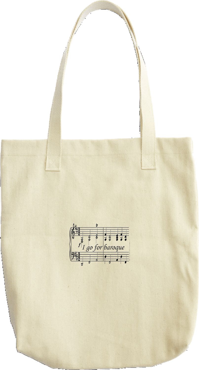 I go for baroque tote bag