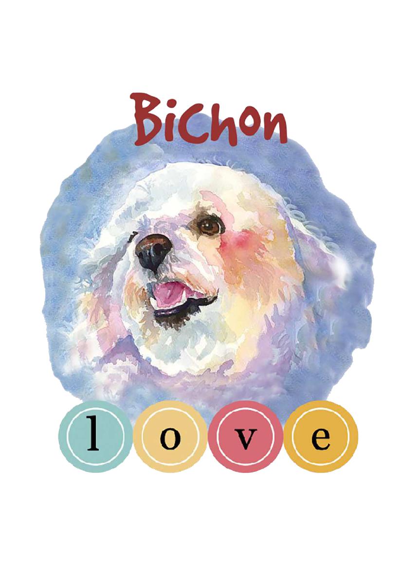 Bichon Love Greeting Card