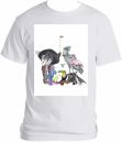 Birds in shoes t-shirt