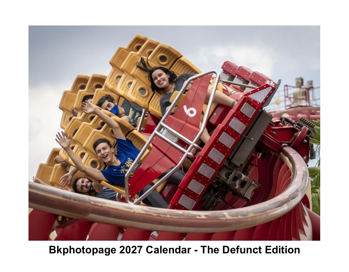 Bkphotopage 2027 Calendar - The Defunct Edition