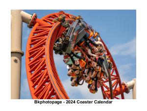 Bkphotopage 2024 Rollercoaster Calendar