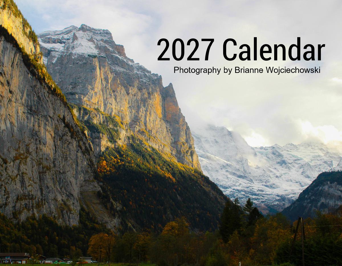 2027 Wall Calendar - BriWojPhoto