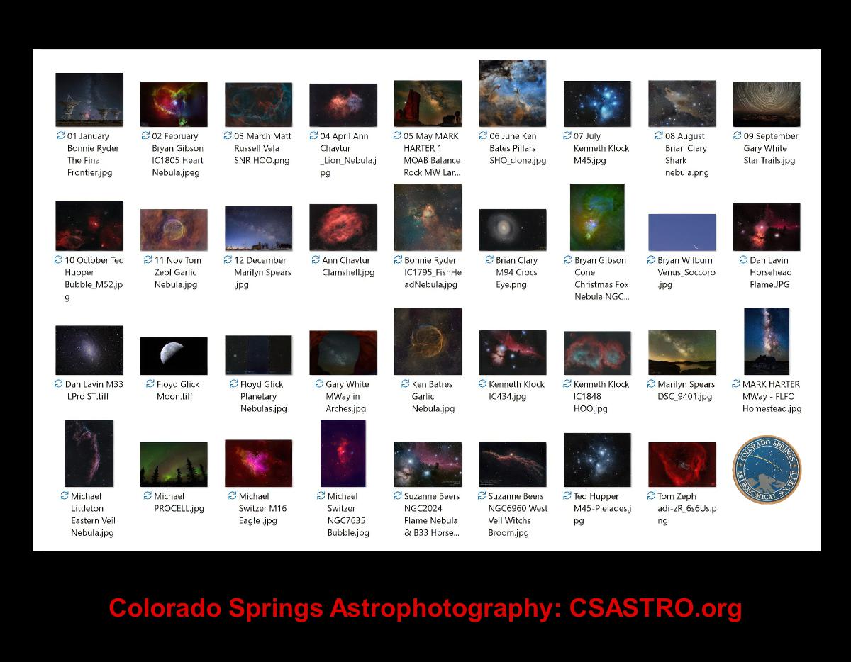 Astrophotography Calendar 2024