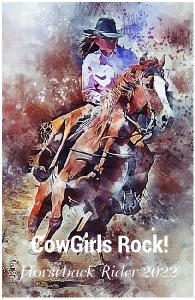 CowGirls Rock Horseback Rider Notebook