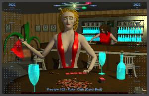 A102 - Poker Club: Carol Red (Poster H1)