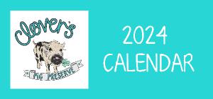 2024 Clover's Pig Preserve - Desk Calendar