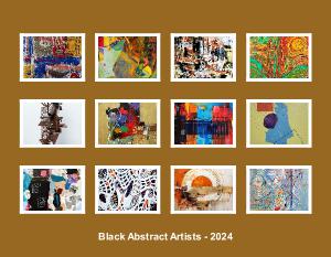 Black Abstract Artists Calendar 2024