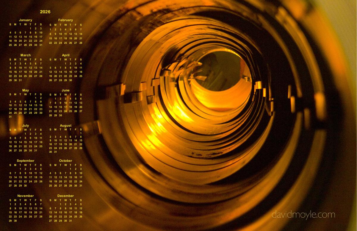 Industrial Steel Roll Poster Calendar