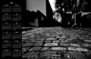 Cobblestone Road Poster Calendar