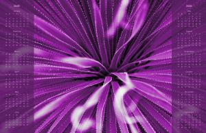 Purple Abstract Poster Calendar