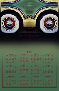 Abstract Automotive Patterns Poster Calendar
