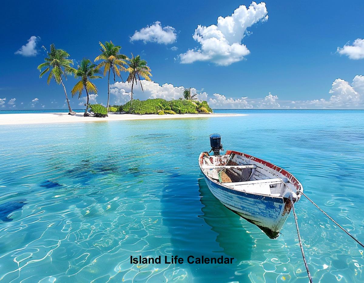 Island Life 12 x 16 Wall Calendar