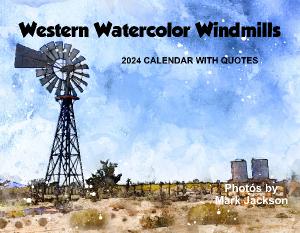 2024 Western Windmill Watercolor Calendar