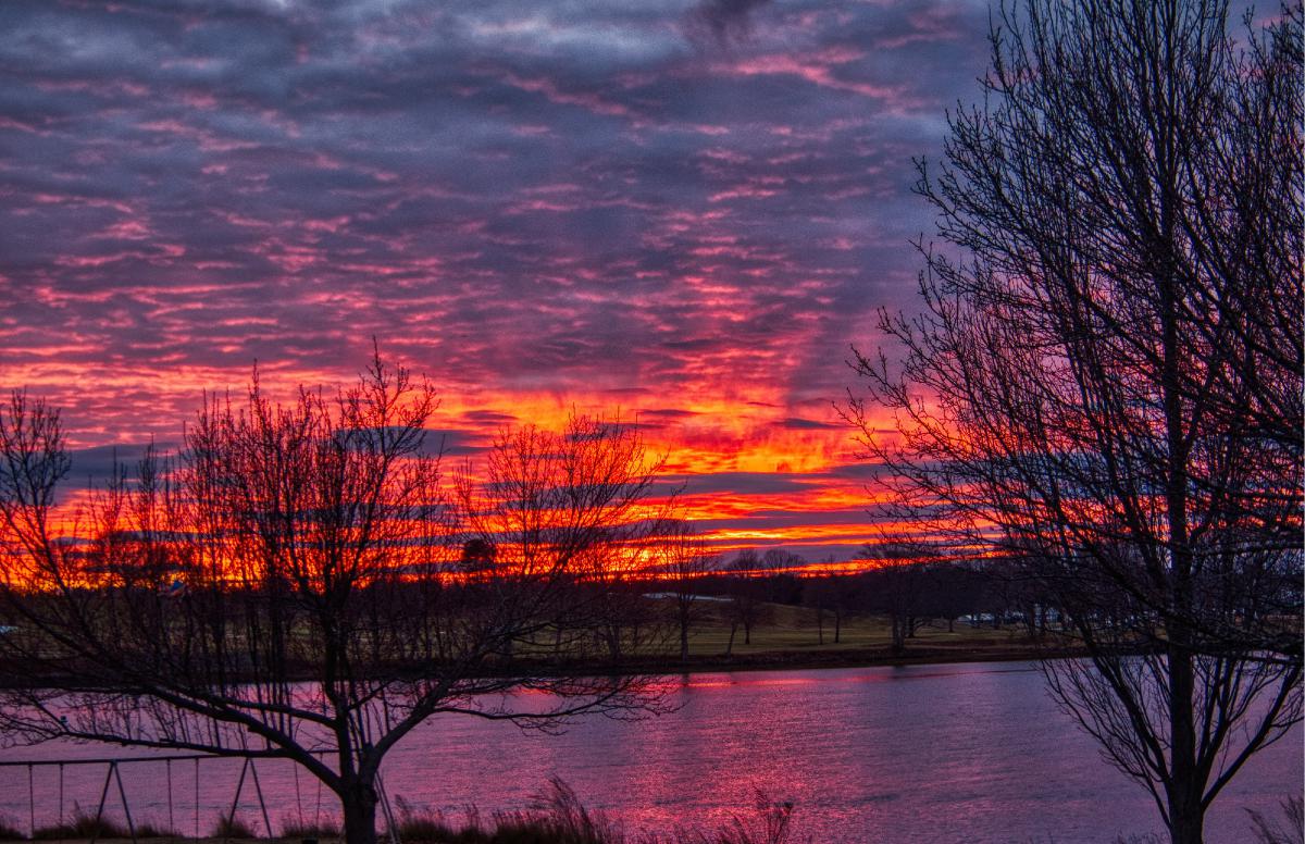 Winter Sunset from Obear Park