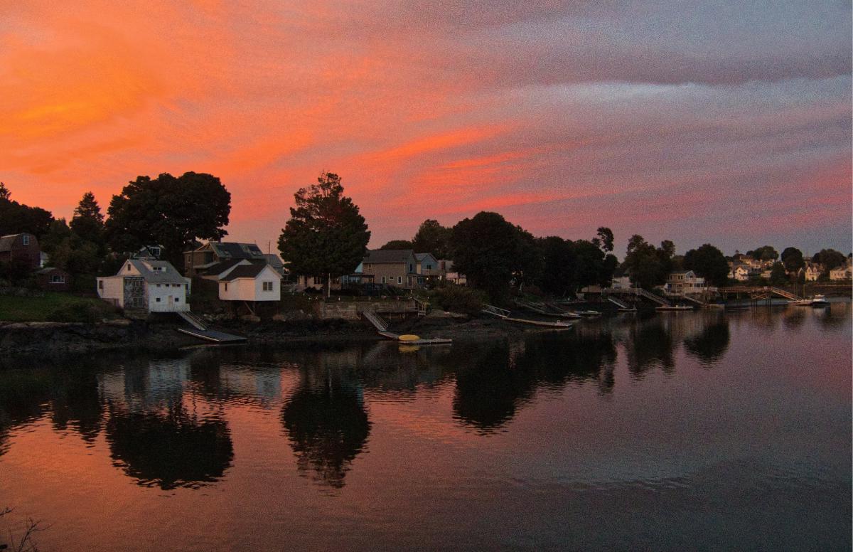 Salter's Point and the Danvers River at Sunset