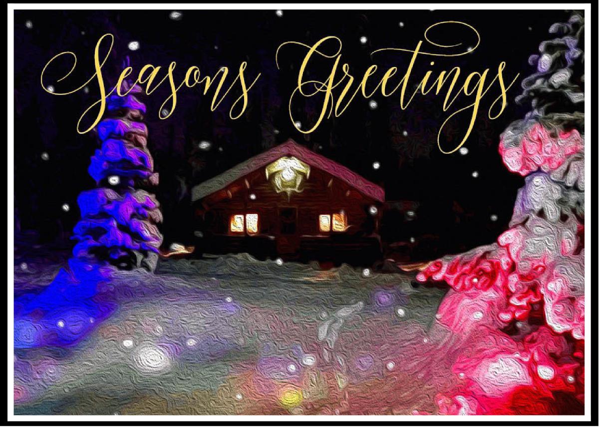 Eliguk Outpost Greeting Card Seasons Greetings