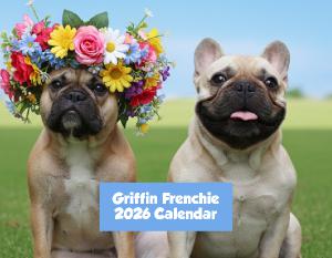 Griffin Frenchie 2026 Wall Calendar