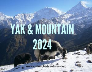 2024 Yak and Mountain Wall Calendar 8.5x11