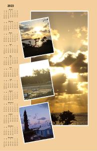 Bermuda Sunrise 2023 Calendar - Poster