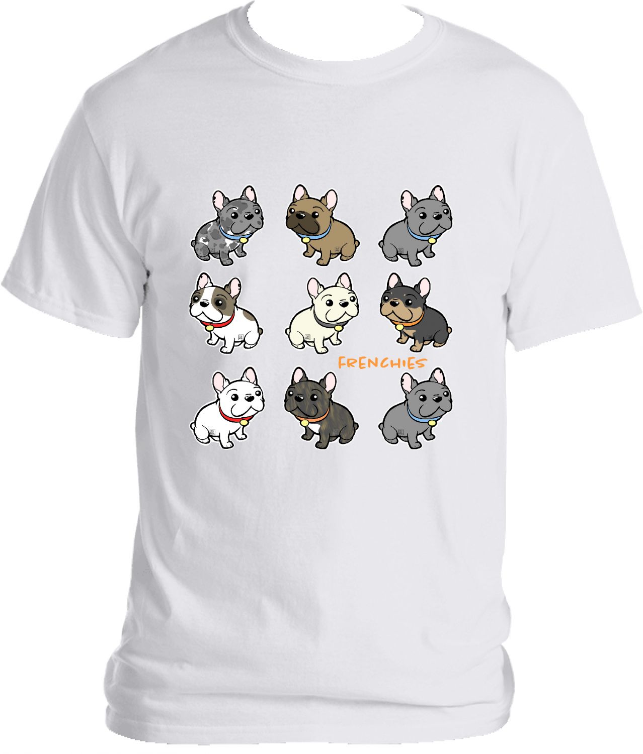 Colorful World of Frenchies Tee