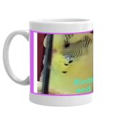 Birds Sunshine and Snowy tv coffee mug