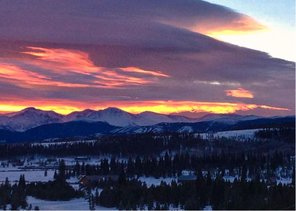 Colorado Sunset Greeting Card