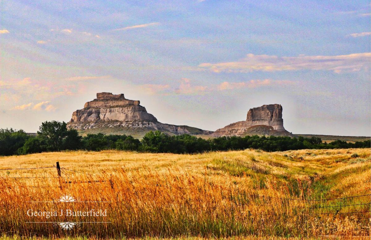 Courthouse and Jail Rocks Photo Poster