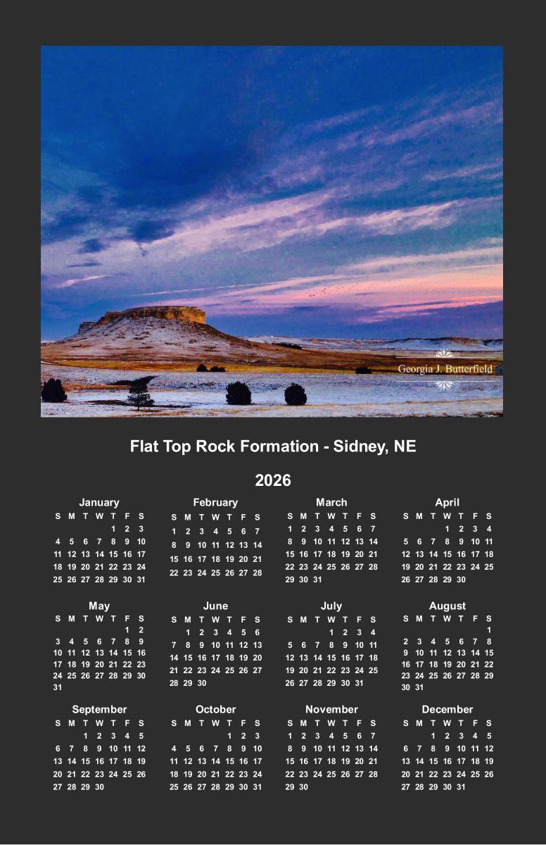Winter Scene Poster Calendar