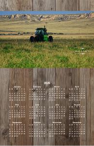 Love to Farm Poster Calendar