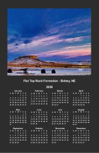Winter Scene Poster Calendar