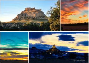 Greeting Card with Western Nebraska Landscapes