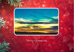 Merry Christmas Sunset Card-1