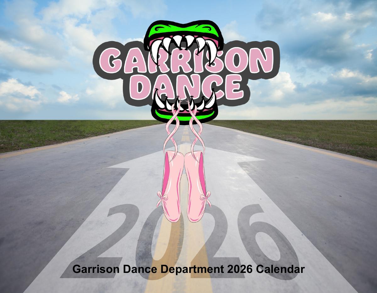 Garrison Dance Department 2026 Calendar