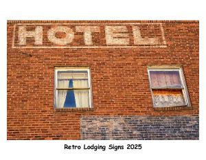 Retro Lodging Signs 2024