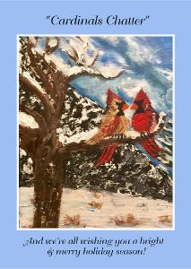 Holiday Cards "Cardinals Chatting"