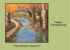 Thanksgiving Card Harmonious Autumn
